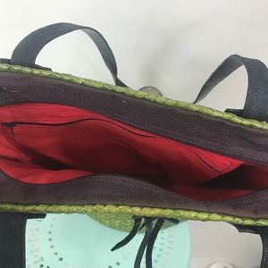 Bags - VINTAGE | Green Straw Bag Lined Bags - VINTAGE | Green Straw Bag Lined